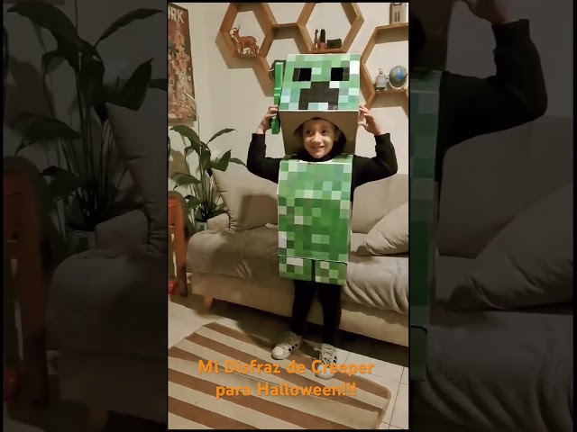Vídeo relacionado con Minecraft Disfraz Creeper Oficial de Disguise, Disfraz Verde Creeper para Niños, Incluye Máscara, Halloween, Carnaval, Para Niños de 3 a 8 Años
