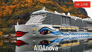 SHIPS TV - AIDANova Cruise Ship Departing Port of Southampton (LIVE)