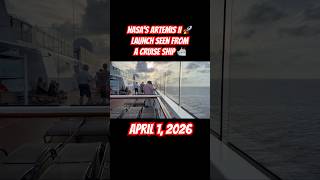 NASA’s Artemis II 🚀 from a cruise ship 🛳️ #artemisii #nasa #cruisevlog