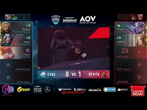 EVOS vs DEVITA (Game 2) - FINAL ESL Clash of Nations - Arena of Valor Day 2