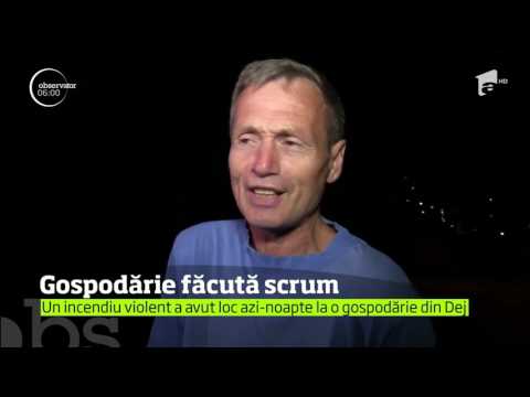 Munca de-o vară a unei familii din Dej s-a facut scrum