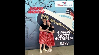 Disney Wonder, Travel Day and Cruise Day 1, January 2025, Melbourne Hobart, Disney Cruise Lines
