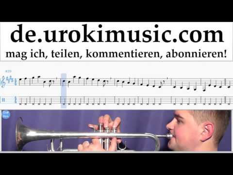 Trompetenunterricht Luis Fonsi - Despacito Noten Lernen Teil#1 um-a995