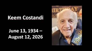 Funeral of Keem Costandi 8-21-2026