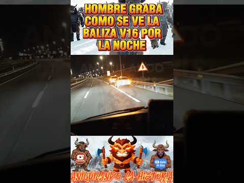 GRABA UNOS COCHES PARADOS CON LA BALIZA V16… ¡Y AL FINAL ILUMINA MÁS EL COCHE QUE LA BALIZA!