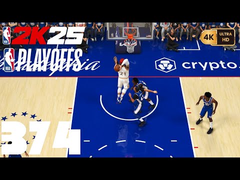 NBA 2K25 =My Career= [PC] (4K) EP374 {Playoffs: East Semis} Game 3 {Bulls @ Sixers}