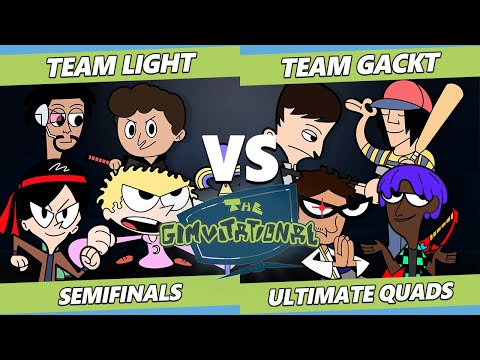 Gimvitational Quads Semis - Team Light Vs. Team Gackt - SSBU Smash Ultimate Tournament