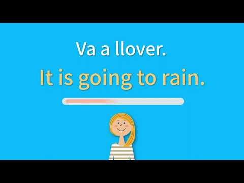 ¿Cómo se dice ”Va a llover.” en inglés?