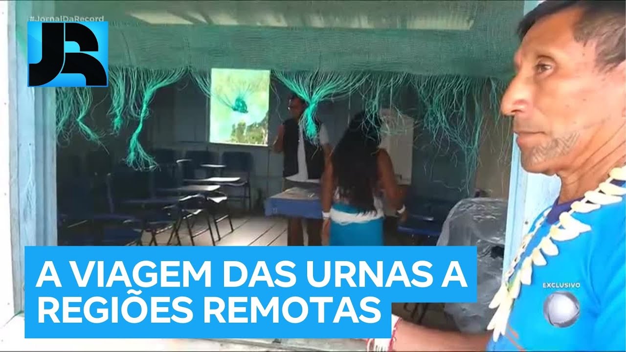 Acompanhe o transporte das urnas eletrônicas às comunidades mais remotas da Amazônia