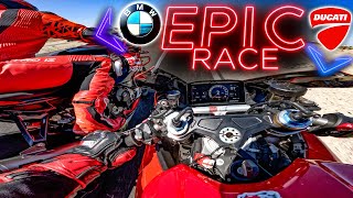 History Written on Track! Ducati V4 vs BMW S1000RR in All Out Superbike WAR!