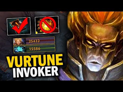NEW STYLE!! VURTUNE INVOKER FIRST ITEM NECRONOMICON - EPIC NO ESCAPE COMBO | Dota 2 Invoker