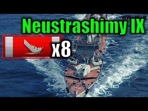 IX Neustrashimy - 8 Kills - 206k DMG - World of Warships
