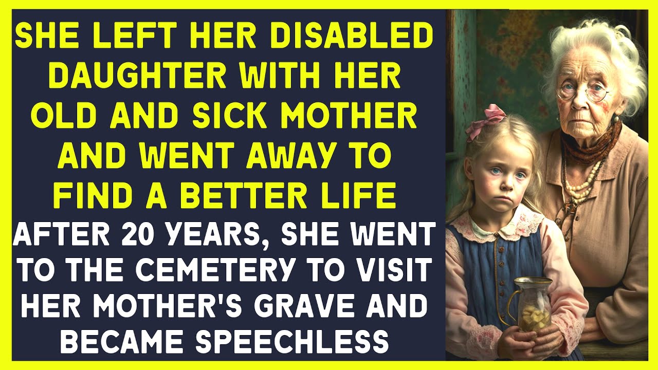 Woman left her disabled daughter with her old and sick mother and went away to find a better life.
