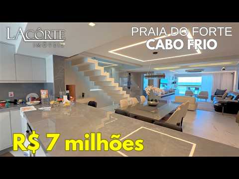 SUSPENDED MANSION in PRAIA do FORTE, IMPRESSIVE SEA VIEW, PENTHOUSE ON THE SAND of CABO FRIO!