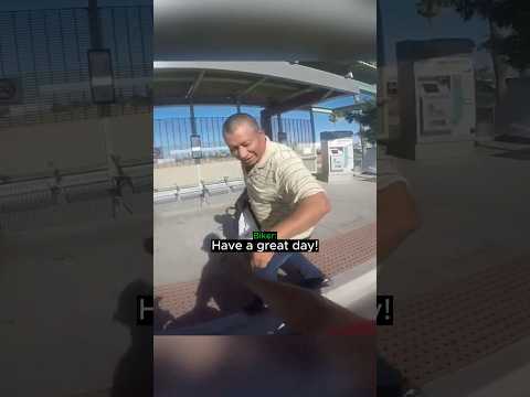 Kind Biker Helps a Stranger Catch the Bus....