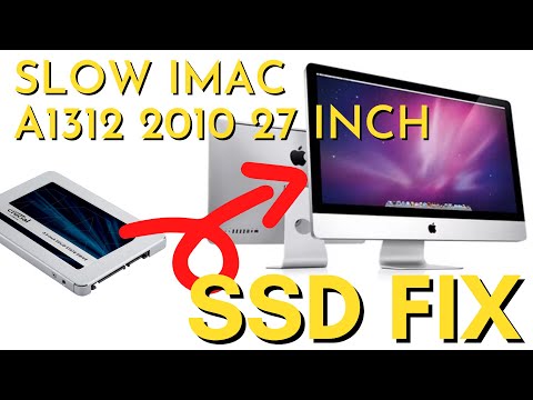 iMac Mid-2010 27 inch (A1312) SSD and RAM disassembly and upgrade - Much FASTER!
