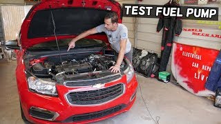 HOW TO TEST FUEL PUMP ON CHEVROLET CRUZE CHEVY SONIC. CAR NOT STARTING. HOLDEN CRUZE