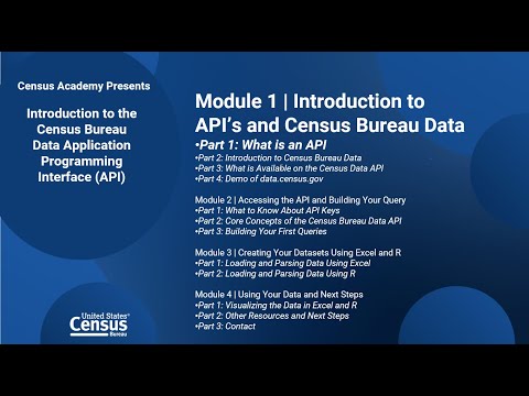Introduction to the Census Bureau Data API 