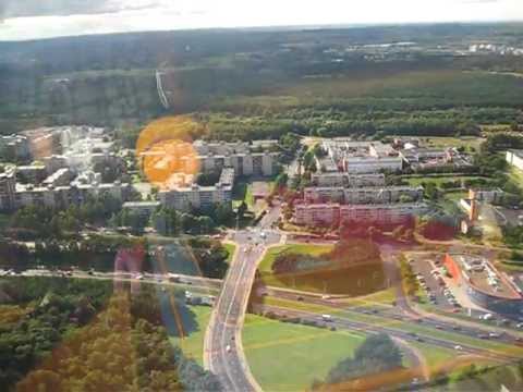 The view from Vilnius TV tower.