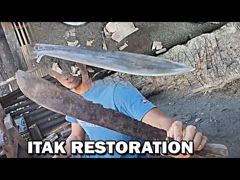 Restoration of JungleBolo/Itak to RiceLeaf/Dahong Palay Knife | Aurora Philippines