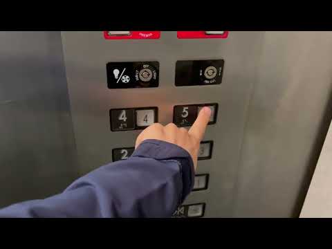 Awesome Old Otis Traction Elevators at 1111 Main Garage in Downtown Houston, TX.