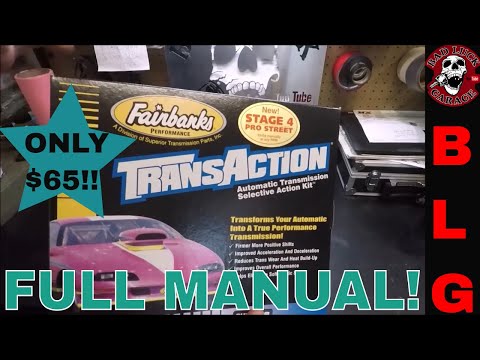 FAIRBANKS TRANS-ACTION TH350 SHIFT KIT INSTALL