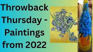 #throwbackthursday - paintings from 2022 Van Gogh inspired