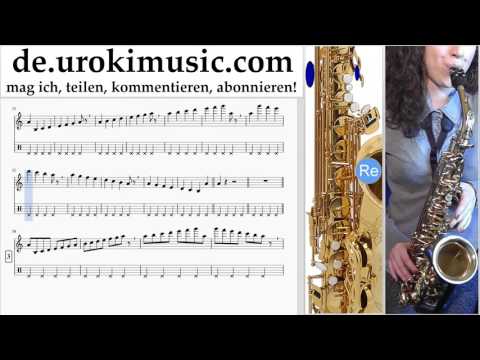 Saxophonunterricht (Alt) Sia - The Greatest Noten Lernen Teil#1 um-995