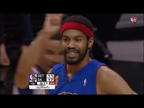 NBA Finals 2005 Game 2 Detroit Pistons vs. San Antonio Spurs Chauncey Billups vs. Tim Duncan