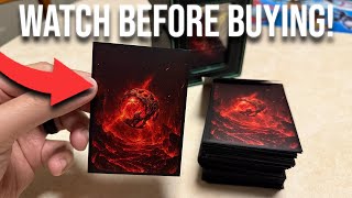 MTG Card Sleeves - Element Series (Earth/Fire/Wood/Water/Dark) - Ultra Clear Front & Matte Finish Ba