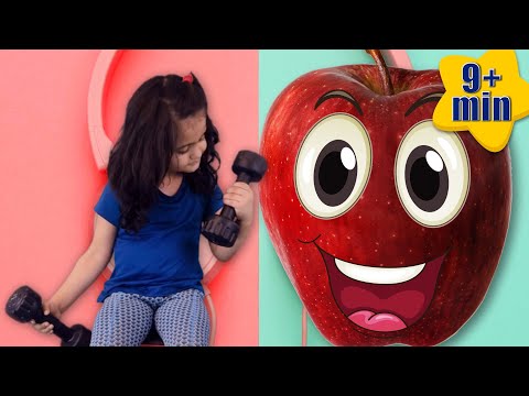 Stretching and Exercise Song + More Nursery Rhymes & Kids Songs | Little Poppy Tales