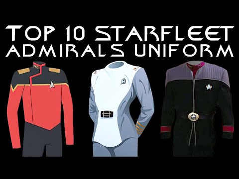 Top 10 Starfleet Admirals Uniforms LIVE
