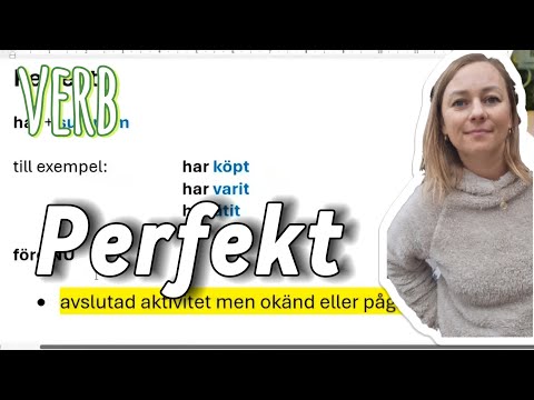 SFI kurs D/SVA grund - Perfekt + övning