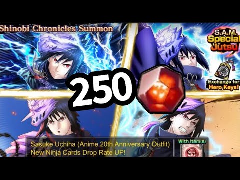 Sasuke Uchiha (Anime 20th Anniversary Outfit) & Limited Weekend Summons (3 EX Ults in a row) 😮