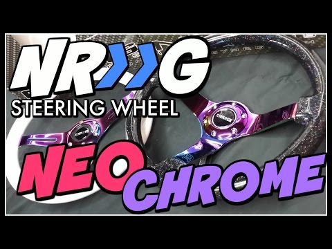 NRG Neo Chrome Steering Wheel Deep Dish UNBOXING!!