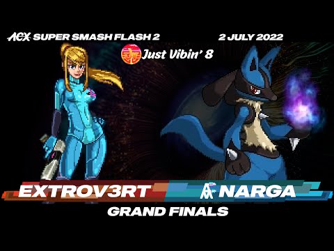 Extrov3rt (Zero Suit Samus) vs Narga (Lucario) - Grand Finals - Just Vibin' 8