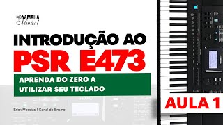 INTRODUÇÃO AO PSR E473 PARA INICIANTES - PRIMEIROS BOTÕES - [ AULA 1 ] ericckmessias