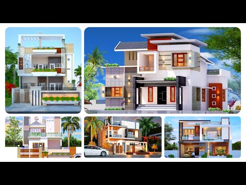 😍TOP 50 Modern Elevation Designs for Double floor house |🏡 2 Floors  Home exterior wall design 2023👍