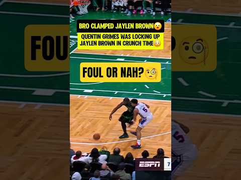 Elite defense or was JB getting FOULED?🤔