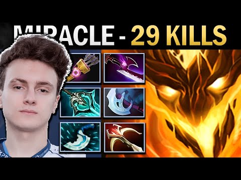 Shadow Fiend Dota Gameplay Miracle with 29 Kills and Quiver