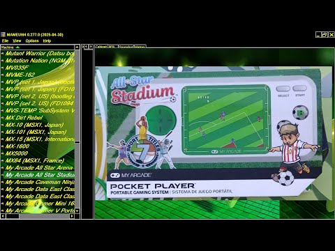 ATTRACT MODE MY ARCADE ALL STAR STADIUM POCKET PLAYER 307IN1 MAME MESS NES ENHANCED VT32