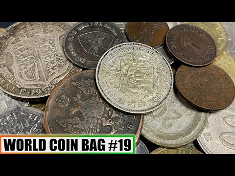 Large Silver & 200+ Year Old Coins UNCOVERED In Half Pound World Coinage Bag - Bag #19