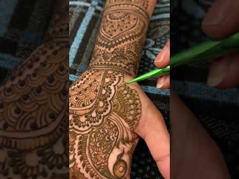 Bridal henna intricate design