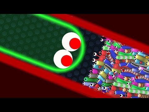 Slither.io Giant Hacker Snake vs Tiny Snakes Epic Slitherio Gameplay