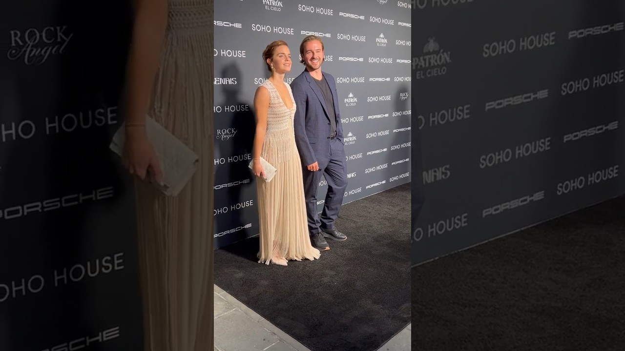 Emma Watson with her brother Alex Watson at The Soho House Awards. #emmawatson