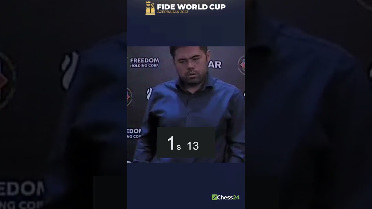 In Just 2 Seconds, Hikaru Realizes That Magnus is Losing