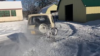 Winter drifting Suzuki jimmy