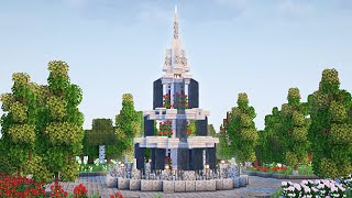 【マイクラ】ペールオークで作る噴水の作り方【マイクラ建築】