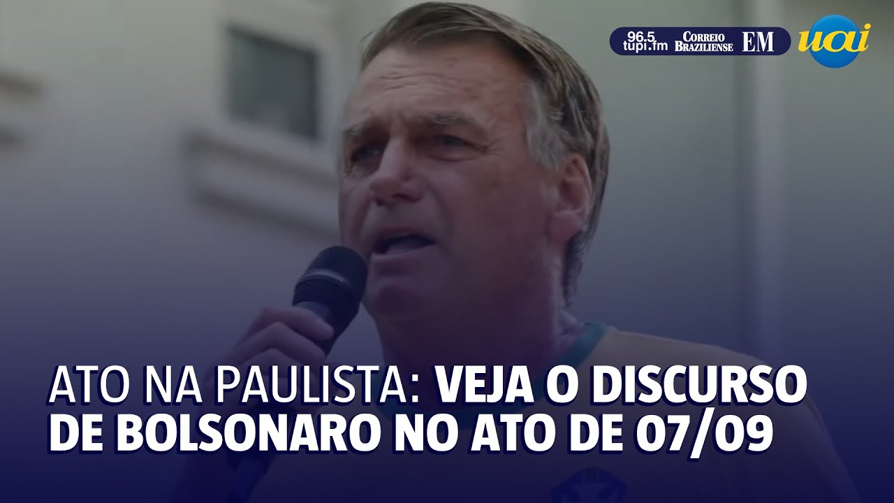 Veja o discurso completo de Bolsonaro na avenida Paulista