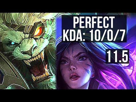 RENGAR vs KAI'SA (JUNGLE) | 10/0/7, 2.3M mastery, Legendary, 500+ games | BR Diamond | v11.5